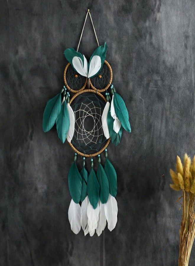 Sdjdhej Owl Dream Catcher for Kids,Sdjdhej 1Pcs Owl Dream Catcher with Feather Hanging Decorations Home Ornament Birthday Festival Craft Gift for Girls Kids Women - Image 5